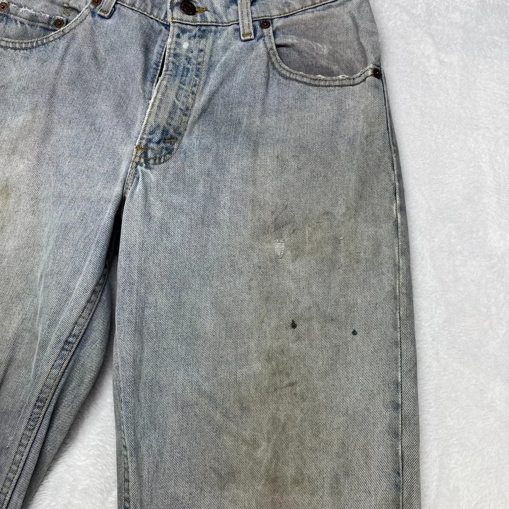 Vintage Levi's 560 Relaxed Fit Tapered Leg Jeans Mens 29X33.5 Blue Denim - Flaws
